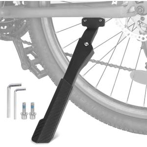 RUTU Bike Kickstand,Adjustable Adult Bicycle Kickstand for 24"-29" Ebike,Mountain Bike,Fat Tire Bike,40mm apart Aluminium Alloy Rear Kick stand