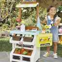 Little Tikes 3-in-1 Garden to Table Market Pretend Garden Food Growing and Cooking Toy Role Play Kitchen Playset for Multiple Kids and Toddlers, 36.00 L x 13.50 W x 41.30 H