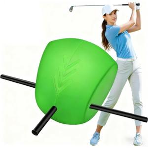 The Connector Golf Training Aid, Golf Swing Trainer for Posture Correction Practice, Golf Training Equipment Ball Between Arms for Practive,TRS Slide Golf Swing Training Aid (Green)