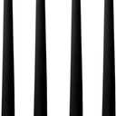 10in Gradient Taper Candles Set of 4 Pack Tapered Candle, Tall Candlesticks, for Dinner Party Wedding, Home Decor, Kitchen Decors, Christmas, Halloween (Black, 10 inch)