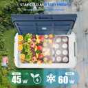 ICF31 12 Volt Car Refrigerator,34QT/32L Portable Freezer Electric Cooler -4~68,12/24V DC 100-240V AC Car Fridge for Camping, Road Trips, RV, Truck