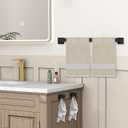 JOPOFI Towel Bar - 23.6 Inch Bathroom Towel Holder - Matte Black | Stainless Steel Towel Racks for Bathroom Wall Mounted, Towel Rod for Bathroom Wall