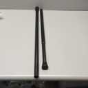 QINGYUN Black Tension Curtain Rod 28 to 48 Inch Spring Rod No Drilling Adjustable Shower Curtain Rod for Windows, Bathrooms, Closet, Kitchen