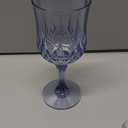Plastic Wine Glasses, Plastic Goblets Vintage Style Cordial Unbreakable Drinking Glasses Reusable Drinkware for Wedding Reception, Grand Event Party Supplies(24, Blue)