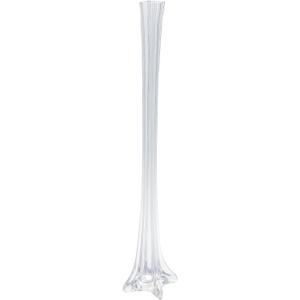 Diamond Star Glass 24" Clear Tower Vase
