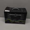 Portable Karaokee Machine 2 Microphones, Outdoor Bluetooth Speaker Karaoke Machine, Karaoke Microphone Machines Kid Adult Wireless PA TF USB Sound Effect Light Outdoor/Indoor Home Party, Brown