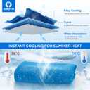 Sukeen 4 Pack Cooling Towels (40"x12"), Cooling Neck Wraps, Ice Towel, Soft Breathable Chilly Towel,Microfiber Towel for Yoga,Sport,Running,Gym,Workout,Camping,Fitness,Workout & More Activities
