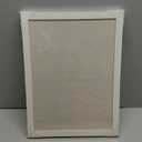 DOLLAR BOSS Bulletin Boards with Linen 1-Pack 16''X 12'' Double-Sided Cork Board for Walls Wood Framed Bulletin Boards, Small Pin Board for Home Kitchen Office Decorative Hanging 10 Pushpins (White)