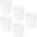 PATIKIL 1.65" Hole 4.53" High Plastic Lampshade, 5 Pcs Floor Lamp Light Covers Replacement Lamp Shade Cover for Floor Table Lamp Multi-Head Stand Up Lamp Light, White