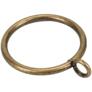Curtain Rings with Eyelet for Curtain Rods 2 Inch Inner Diameter Metal Drapery Eyelet Curtain Rings Black 20 Pcs Bronze Exselens