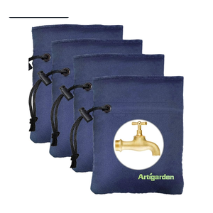 Upgraded Outdoor Faucet Cover for Winter Freeze Protection - Outside Water Hose Bib Insulated Sock for Cold Weather, Blue, Pack of 4