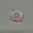 Spiral Hair Ties with Rhinestone Metal Ring, No Damage and No Crease Phone Cord Hair Coils for Medium to Thick Hair, Large Size, 3-Pack, Iridescent Pink Gradient