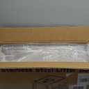 Anywish Stainless Steel Cat Litter Box with Lid, XL Extra Large Enclosed Removable Metal Litter Box with Litter Scoop&Double Layer Litter Mat, Non-Sticky, Non-Odor, for Big Cats Dark Grey