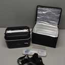 Cordless Electric Heated Lunch Box, Pro 24000mah Heated Lunch Box, Battery Powered, 1.2L Portable Food Heater-3D-5 Side Heating-Intelligent Temperature Control,Suitable For Trucks, Offices (Black/White)