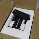 Under Desk PC Mount - No Drilling 40 lb Capacity, CPU Holder Under Desk, Adjustable Height and Width, Clamp-on Desk Leg PC Mount for Standing Desk (Fits 80mm50mm Legs only), with Non-Slip Pads, Black