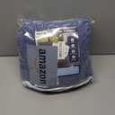 KinCam Recliner Covers, Stretch Reclining Chair Covers, Recliner Sofa Slipcovers Stripe Jacquard Recliner Couch Covers Furniture Protector Covers for Pet Kid (1 Seater, Lake Blue)