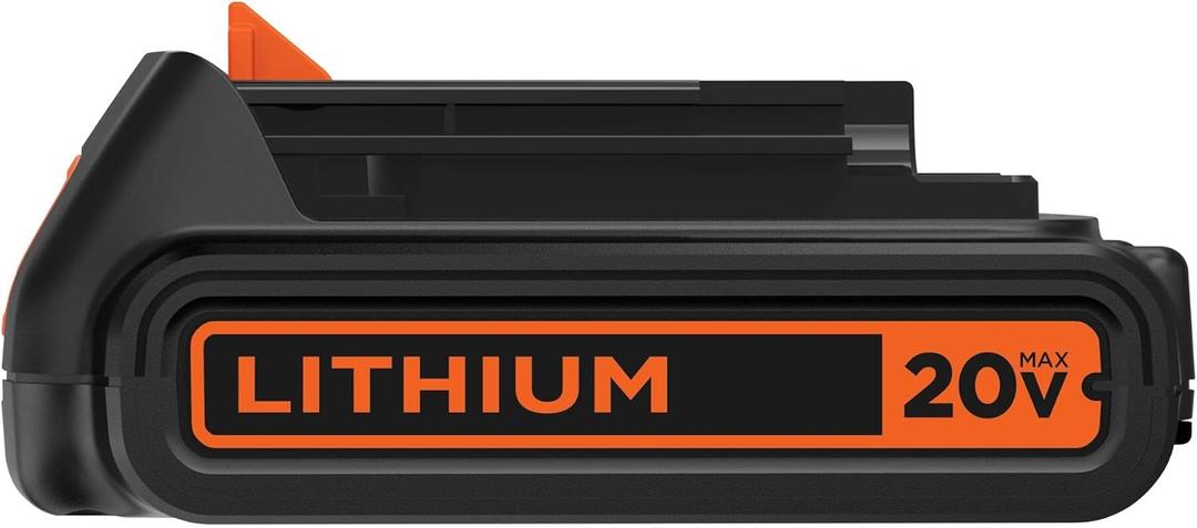 BLACK+DECKER 20V MAX Battery, 1.5Ah Lithium Ion Battery, Extended Runtime, Compatible with Tools, Outdoor Equipment and 20V Vacuums (LBXR20) (One Size)