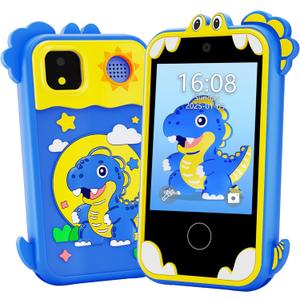 Kids Phone for Girl Toys, Christmas Birthday Gifts for Age 3-10 Year Old Girls Boys Toys, Kids Toddler Smart Phone, Detective Educational Learning Toys with 2.8" Touchscreen, Music Video Game (Blue)