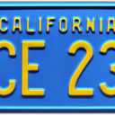 Billy's Camaro | PCE 235 | Metal Stamped License Plate
