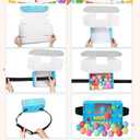 Capoda 4 Sets Birthday Swing Shaking Balls Game Set Twerk Balls Game Set for Birthday Party with Cardboard Boxes Belt 40 Ball Novelty Shake Box Activity for Adults Large Group Indoor Outdoor