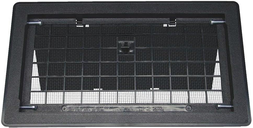Witten 500bl Manual Foundation Vent With Damper, Black