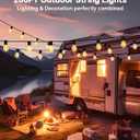 Tenmiro 200FT LED Outdoor String Lights with Remote, 74+2 Shatterproof Bulbs Dimmable Timing 3 Light Modes Outside Patio Lights for Backyard Porch Deck Garden Balcony Pool party Hanging Lighting Decor