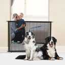 Dog Screen Mesh Gate for Stairs Pet Gates for The House: for Doorways Stairways Indoor 29" Tall, 43" Wide, Fits 38-42" Openings No Tools Needed