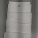 ALYVIA SPRING Long Fabric Shower Curtain Liner Waterproof - 72" x 74", Soft & Lightweight Longer Shower Curtain with Magnets, Machine Washable - 72x74, White