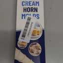 Cream Horn Molds for Baking, 23pcs Horn Forms Set, Non-stick Stainless Steel 15pcs Cone Shaped with Cleaning Brush, Piping Tip, Piping Bag, for ice Cream Cones, Puff Pastry, Baking Cones