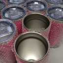 20 oz Tumbler Coffee Travel Tumblers Bulk with Lid Stainless Steel Double Wall Vacuum Insulated Mug Powder Coated Cups fit Car Cupholder for Hot and Cold - Hot Pink, 12Pack