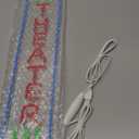 Theater Neon Sign Dimmable LED Movie Night Signs for Wall Decor Home Theater Accessories Sign Theater Room Neon Light for Movie Room Home Bar Decor Classic Cinema Style Light Gifts(16.8 * 4.8in)