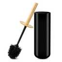 SUBEKYU Toilet Brush, Toilet Bowl Brush and Holder Set, Bathroom Toilet Bowl Cleaner for Deep Cleaning, Black