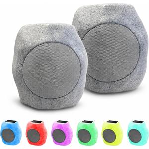 2-piece Upgraded Solar Rock Bluetooth Speaker, Waterproof IPX7 TWS Pairing, RGB Color Lighting and USB Charging, Suitable for Courtyard Pool Parties, Outdoor Gardens