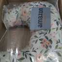 Boppy Nursing Pillow - Firm, Ergonomic U-Shaped Bottle and Breastfeeding Pillow with High Lift for Comfort and Support, Spacious Surface - Pink Garden Flowers