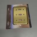 'Italia' Solid Cast Brass, Triple Toggle Wallplate, upgrade, renew, refresh!