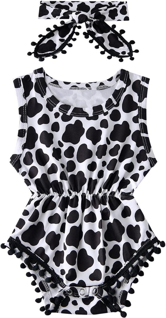 UNICOMIDEA 0-3 Months Baby Floral Romper Infant Playsuits Headband Jumpsuit Toddlers Outfits, 70