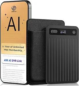 UMEVO Note Plus AI Voice Recorder : Unlimited Transcribe & Summarize, AI Note Taking Device 64GB with Case, App Control, 140 Languages for Calls, Lectures, Meetings, Interviews(Black)