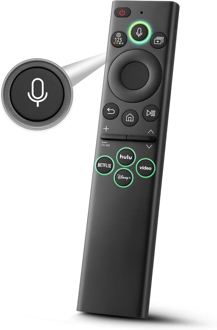 for Samsung-Smart-TV-Remote-Control-Replacement,Remote for 2019 2026 Samsung Frame Curved Crystal Smart TVs, with Voice Control