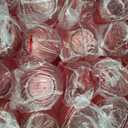 Lueumxc 40 Pack Plastic Ribbed Wine Glasses, 14Oz Origami Disposable Wine Glasses Unbreakable Clear Plastic Cocktail Glasses Recyclable Shatterproof Reusable Wine Cups (14oz-red-40pack)
