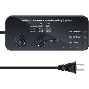 Ultrasonic Bat Removal, Briidea Bat Away System, Demands Bats to Flee, Human and Pet Safe