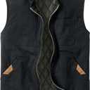Legendary Whitetails Men's Canvas Cross Trail Vest (Medium, Black)