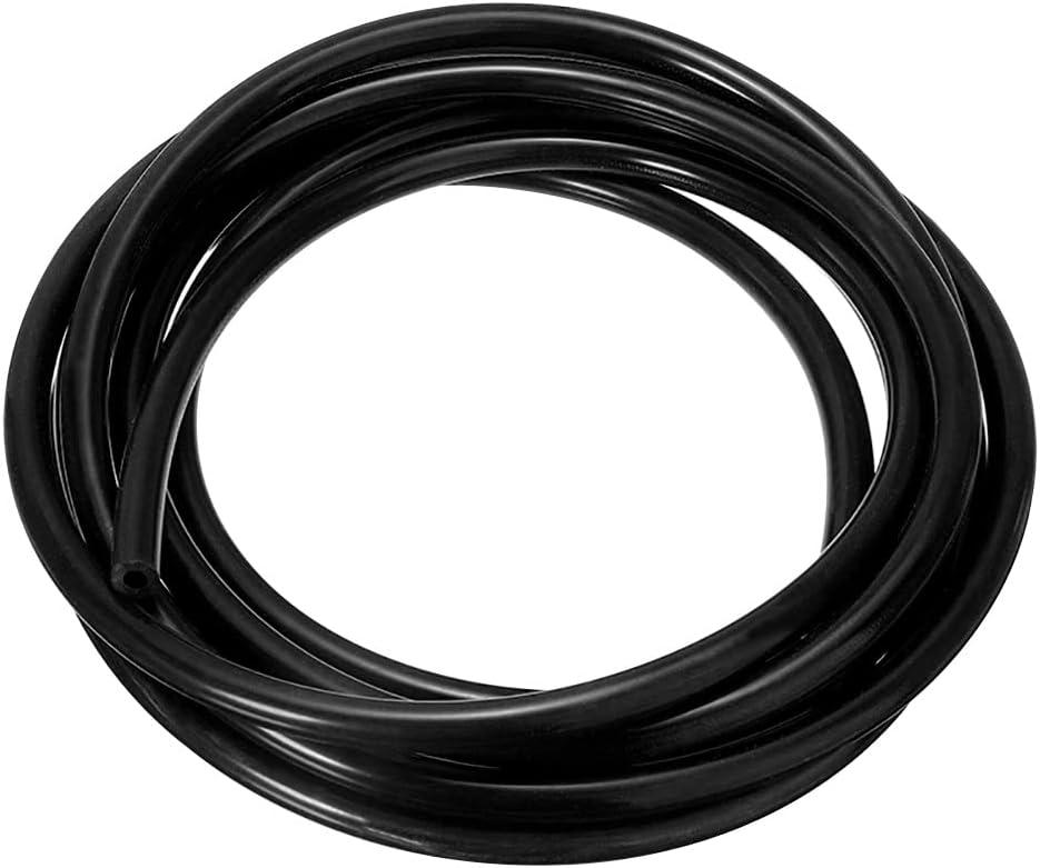 Silicone Tubing 1/8" ID x 1/4" OD Black Food Grade High-temperature Pure Silicone Hose Tube Pipe for Air and Liquid Transfer (Length 6 Meter- 19.68FT)