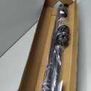 Tension Curtain Rod Heavy Duty Curtain Rods No Drilling Adjustable Rod for Window Patio, Holds 56 lbs, Rust Resistant, 1.26" Diameter (Black, 41" to 86")