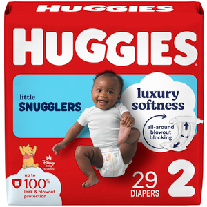 Huggies Size 2 Diapers, Little Snugglers Baby Diapers, Size 2 (1218 lbs), 29 Count 