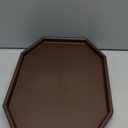 Sofa Arm Clip Table, Armrest Tray Table, Drinks/Remote Control/Snacks Holder  (Platic, Brown)