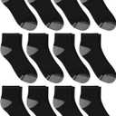 Hanes Men's Ankle Socks, 14-Pack, Active Cool X-Temp Lightweight Moisture-Wicking Cushioned Men's Sock, Size: 10-13
