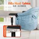 Hook On Chair with Removable Dining Tray,Portable Hook-On Chairs with Storage Bag,for Home and Travel(Sky Blue)