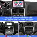 [4G+64G] Car Radio for Dodge Grand Caravan 2011-2020/for Chrysler Town & Country 2012-2016, 8 Core Android Touch Screen Stereo, DSP 32 EQ Audio/IPS Screen/Carplay/Android Auto/SWC/BT 5.0/WiFi