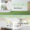 PATIKIL 4 Inch Round Soffit Vent, Aluminum Alloy Wall Vent Grille Cover Exterior Exhaust Louvered Vent with Built-in Mesh for Kitchen Bathroom Garage, White