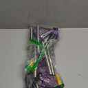 DenicMic Solar Lights Outdoor 9 Pack Waterproof Purple LED Yard Garden Patio Backyard Pathway Walkway Landscape Path Lawn Outside Solar Christmas Lights Outdoor